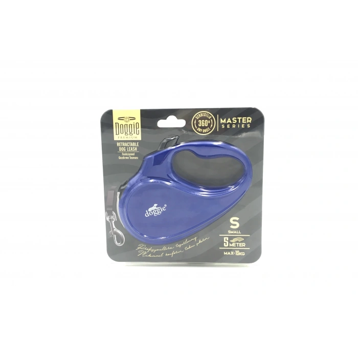Seri Otomatik Makaralı Köpek Gezdirme 15 kg / 5 M Mavi