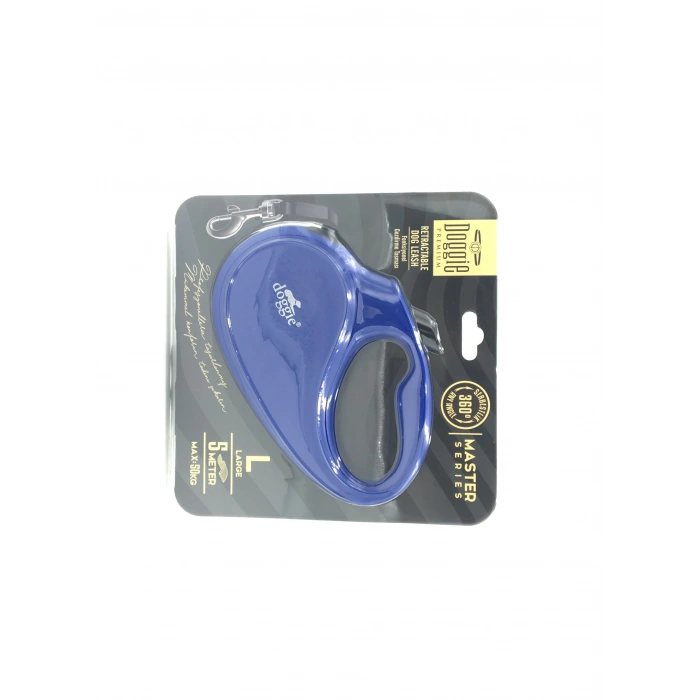 Seri Otomatik Makaralı Köpek Gezdirme 50 kg / 5 M Mavi