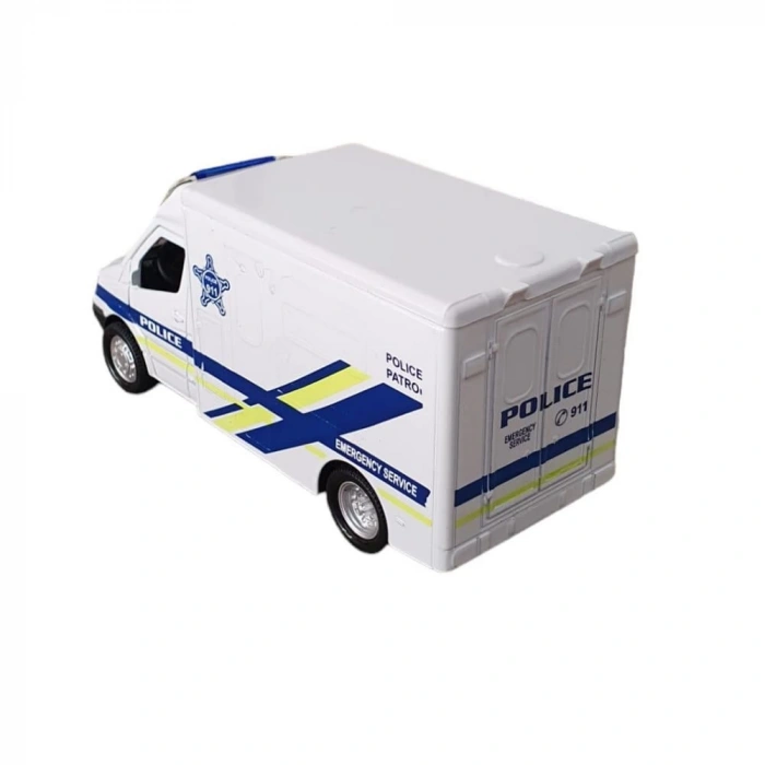 Sesli Işıklı Çek Bırak Polis Devriye Kamyonet - FY5058SABC-D