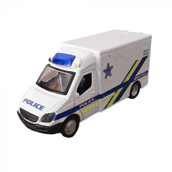 Sesli Işıklı Çek Bırak Polis Devriye Kamyonet - FY5058SABC-D