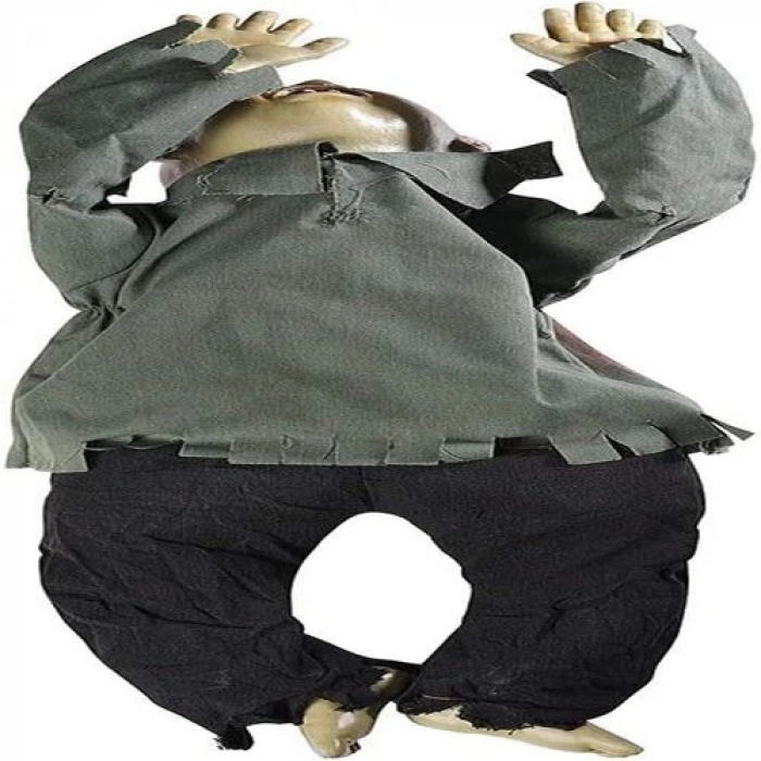 Sesli Işıklı ve Sensörlü Yerde Emekleyen Hareketli Bebek Hayalet Zombi Dekor 30x85 cm