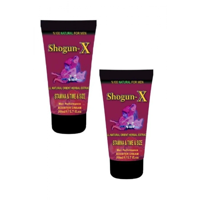 Shogun -x Extra Cream Erkeklere Özel Geci.ktirici Ser.tleştirici Büy.ütücü Kremi 50ml X 2 Adet