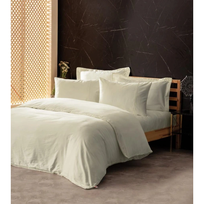 Silky İpek Çift Kişilik Nev Takımı Ekru