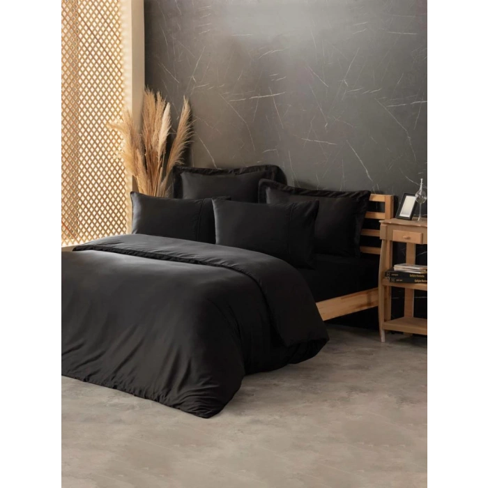 Silky İpek Çift Kişilik Nev Takımı Siyah