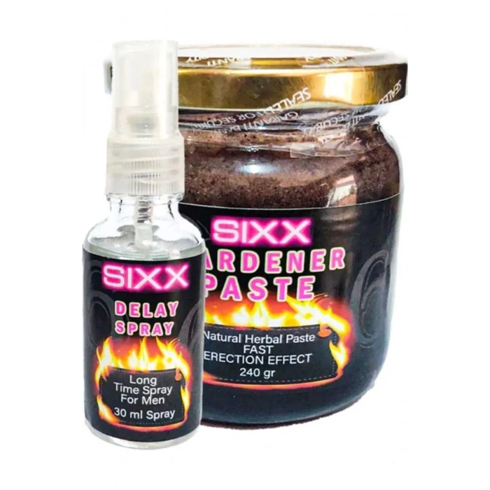Sixx Anl Relaxer Gel 60 ml Herbal Paste Erkek Sertlik Ve Performanse Macun 240 gr
