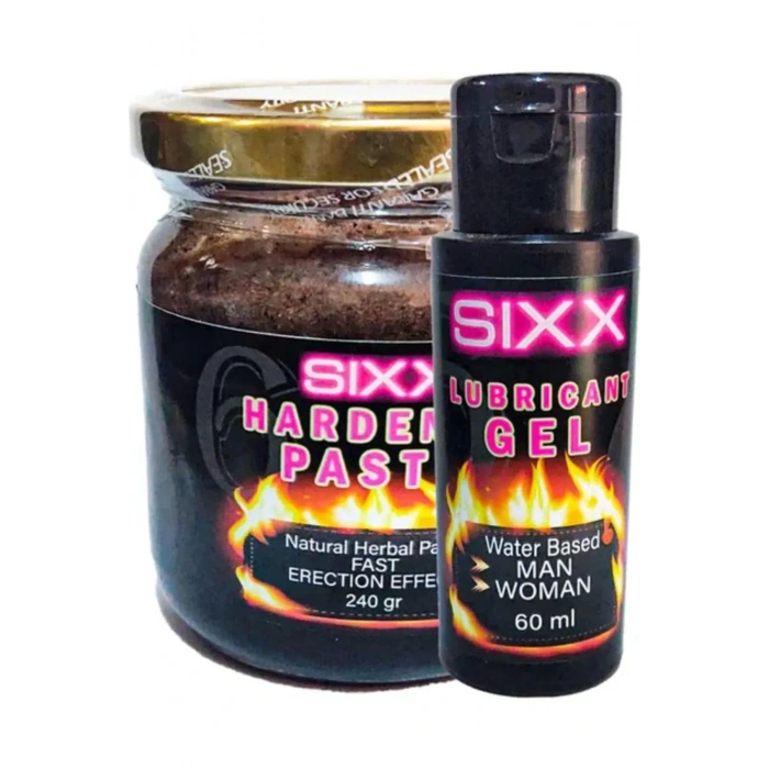 Sixx Lubricant Kayganlaştırıcı Jel 60 ml Herbal Paste Performanse Macun 240 gr