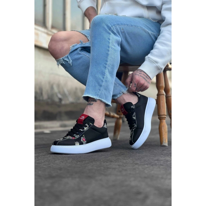 Siyah Kurukafa Erkek Casual Ayakkabı