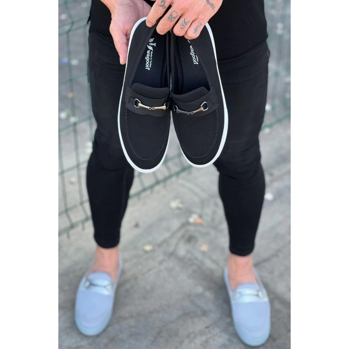 Siyah Triko Babet Erkek Casual Ayakkabı