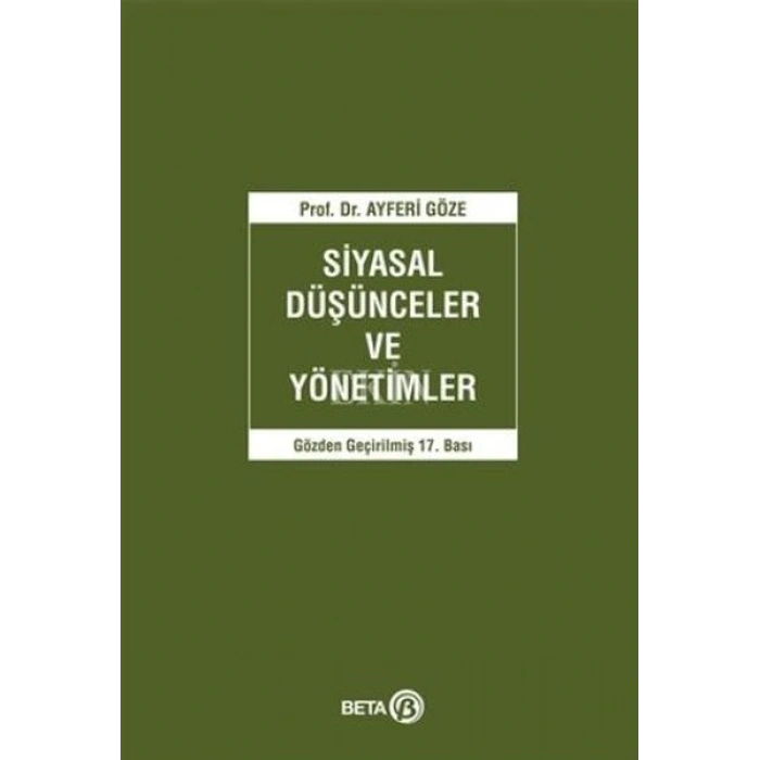 Siyasal Düşünceler ve Yönetimler