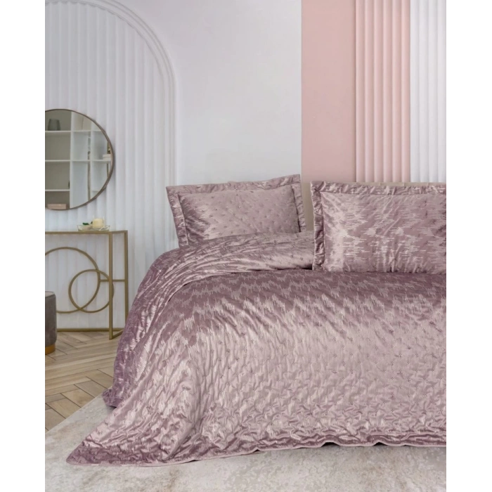 Smart Çift Kişilik Yatak Örtüsü Luz Pudra