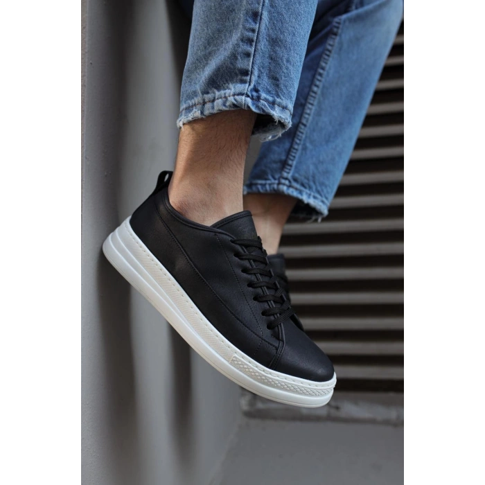 Snes Ayakkabı  Siyah (Beyaz Taban)