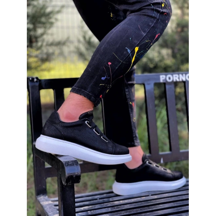 Snes Ayakkabı  Siyah (Beyaz Taban)