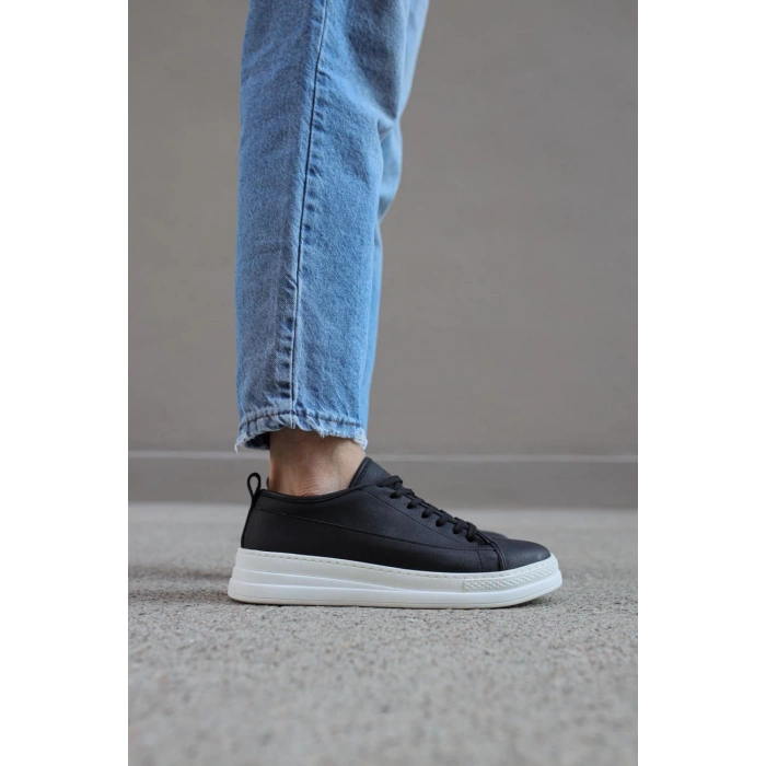 Snes Ayakkabı  Siyah (Beyaz Taban)