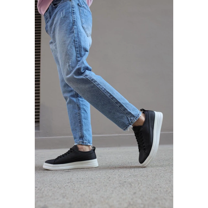 Snes Ayakkabı  Siyah (Beyaz Taban)