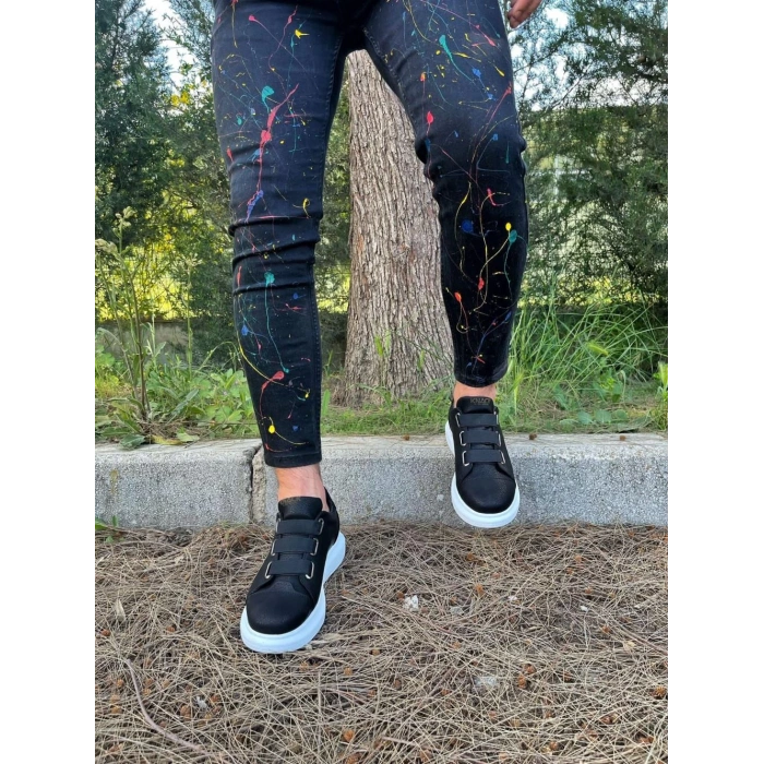 Snes Ayakkabı  Siyah (Beyaz Taban)