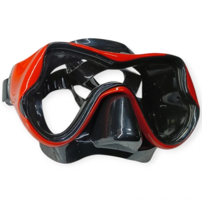Dalış Maskesi Yetişkin - 51704-KIRMIZI