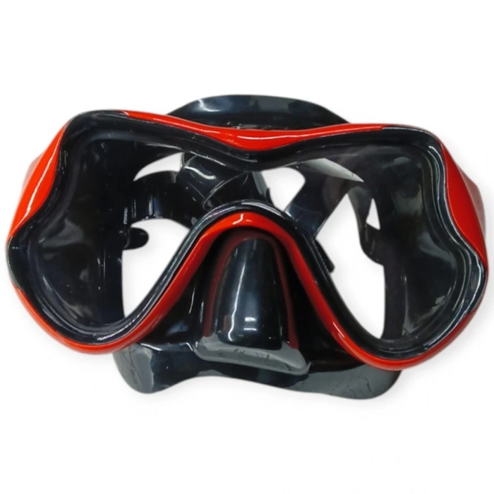 Dalış Maskesi Yetişkin - 51704-KIRMIZI