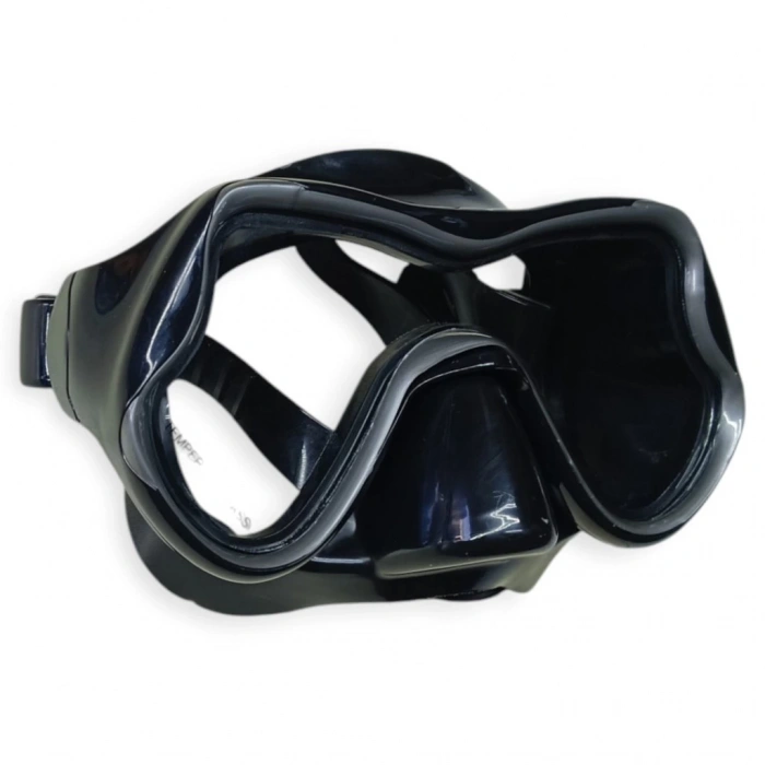 Temper Camlı Dalış Maskesi Yetişkin - 51709-SİYAH
