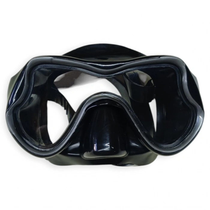 Temper Camlı Dalış Maskesi Yetişkin - 51709-SİYAH