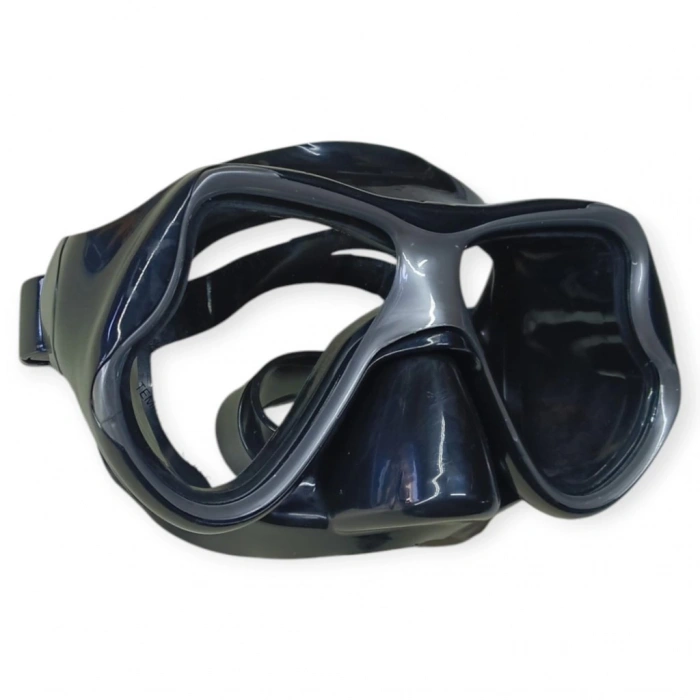 Temper Camlı Dalış Maskesi Yetişkin - 51710-SİYAH