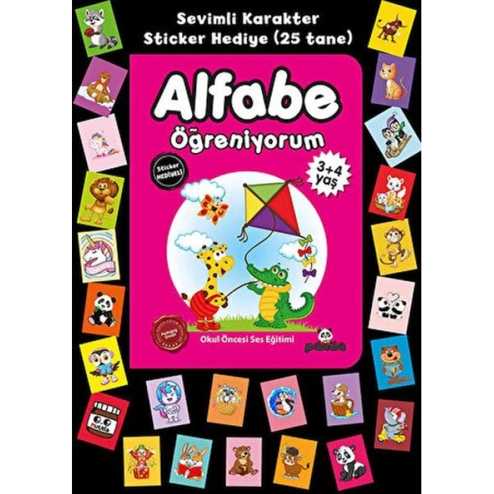 lı 3+4 Yaş Alfabe Öğreniyorum