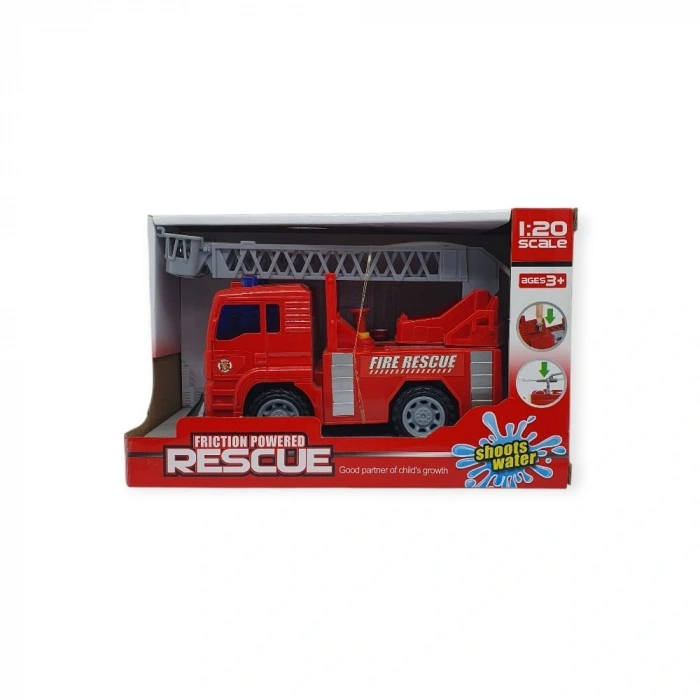 Su Fışkırtan Merdivenli İtfaiye Aracı - Sesli Işıklı - 661-01 - Merdivenli