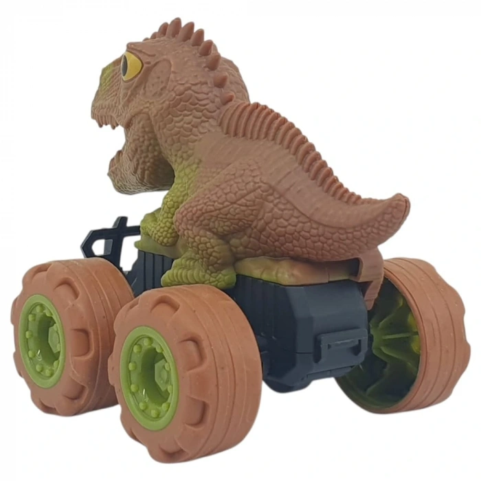 Sürtmeli Dinazor Arabalar 2li -  cm - Stegosaurus & Parasaurolophus