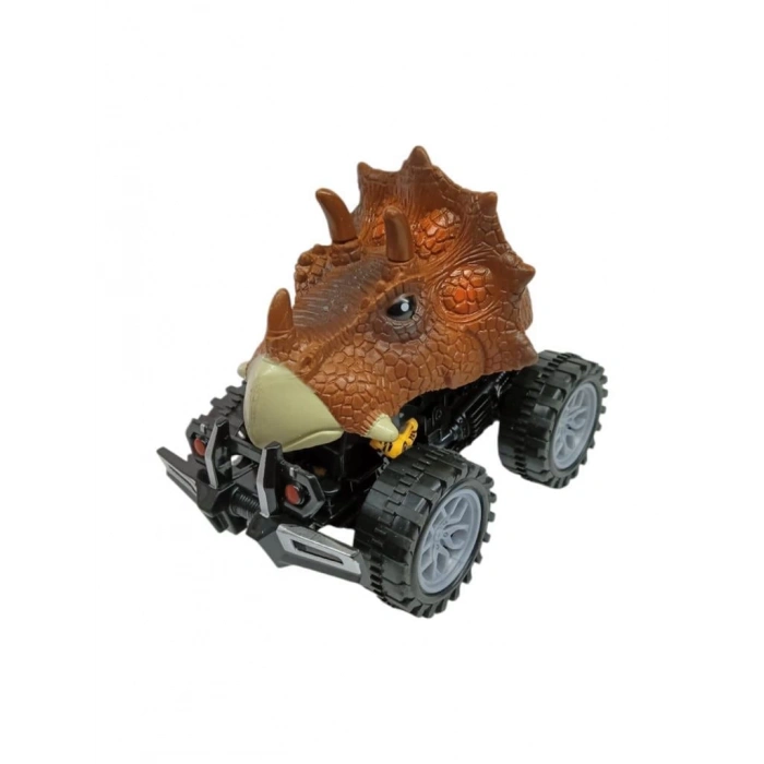 Sürtmeli Dinazor Robota Dönüşen Araba 14 Cm - Kahverengi