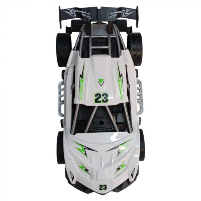 Sürtmeli Yarış Arabası - Beyaz