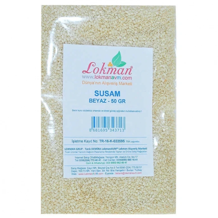 Susam Beyaz 50 Gr Paket