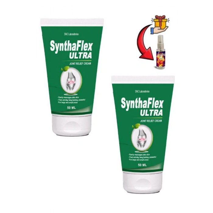 Synthaflex Ultra Sırtınız Beliniz Eklemlerinizin Fıtığınıza Teskin Kremi 50 ml x 2 ad+Masaj Yağı