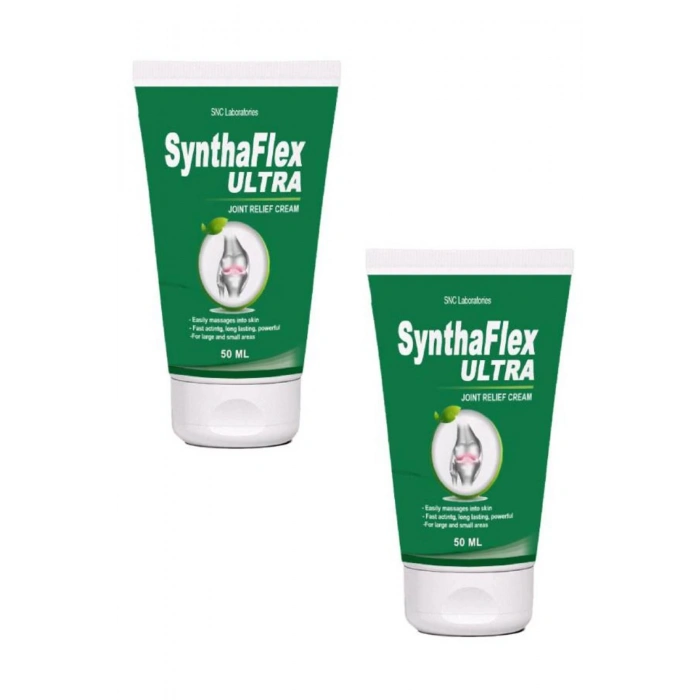 Synthaflex Ultra Sırtınız Beliniz Eklemlerinizin Fıtığınıza Teskin Kremi 50 ml x 2 ad+Masaj Yağı
