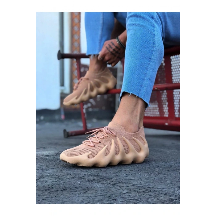 Taba Triko Sargı Taban Casual Erkek Ayakkabı