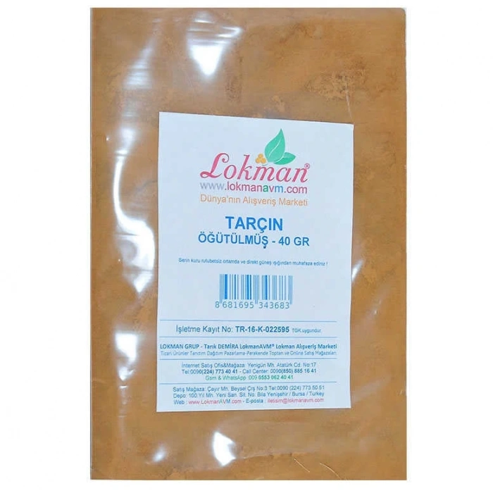 Tarçın Öğütülmüş Doğal 40 Gr Paket