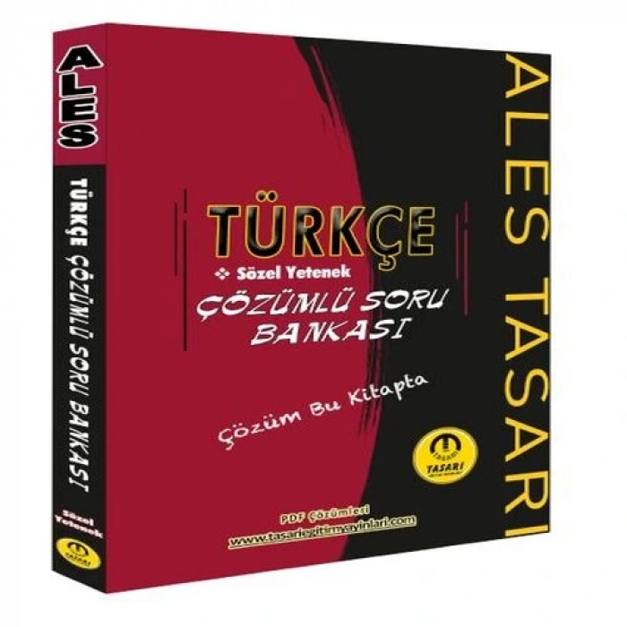 Tasarı ALES Türkçe Sözel Yetenek Soru Bankası Çözümlü