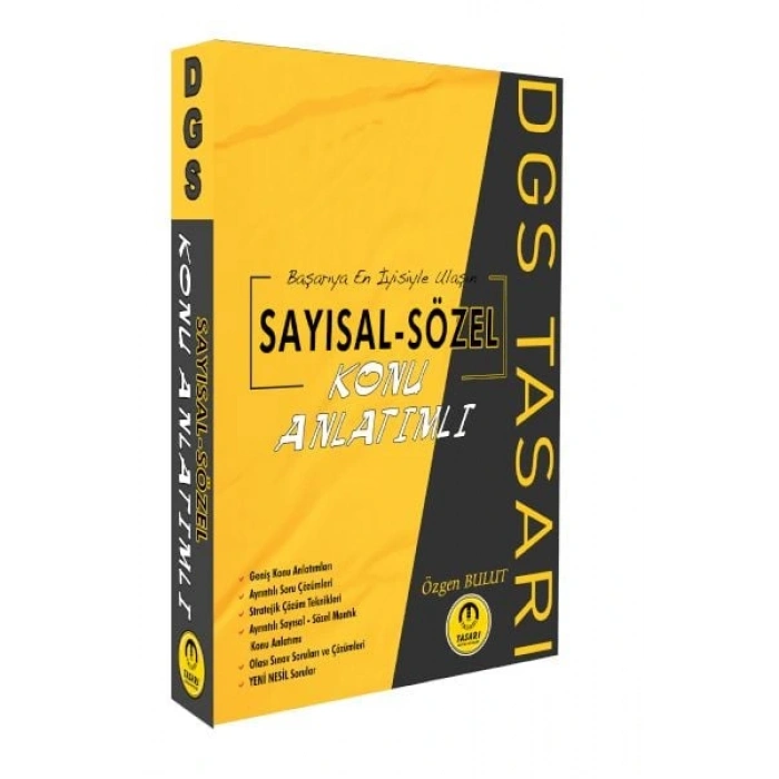 Tasarı DGS Sayısal Sözel Yetenek Konu Anlatımı Tek