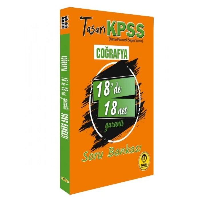 Tasarı KPSS Coğrafya 18de 18 Net Soru Bankası