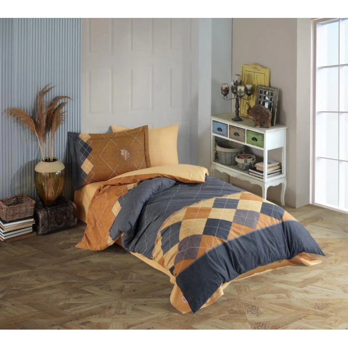 Tek Kişilik Poplin Nev Takımı Carilla Sarı