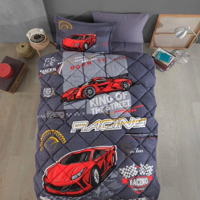 Tek Kişilik Ranforce Genç Desen Uyku Seti Racing Team
