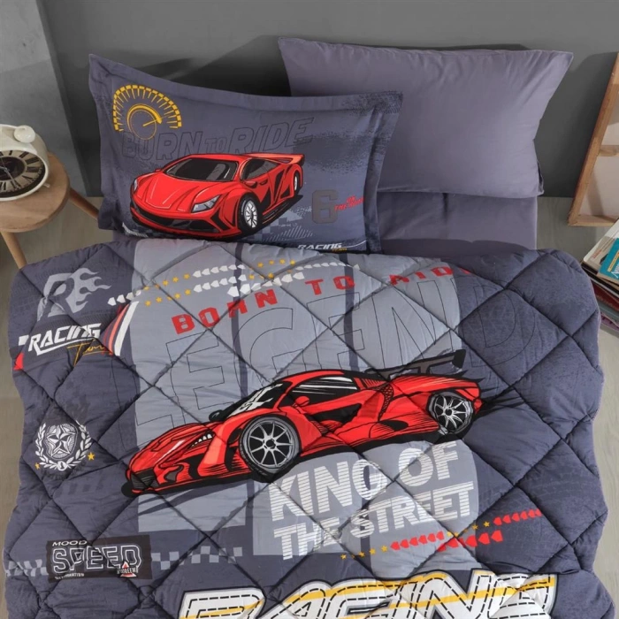 Tek Kişilik Ranforce Genç Desen Uyku Seti Racing Team