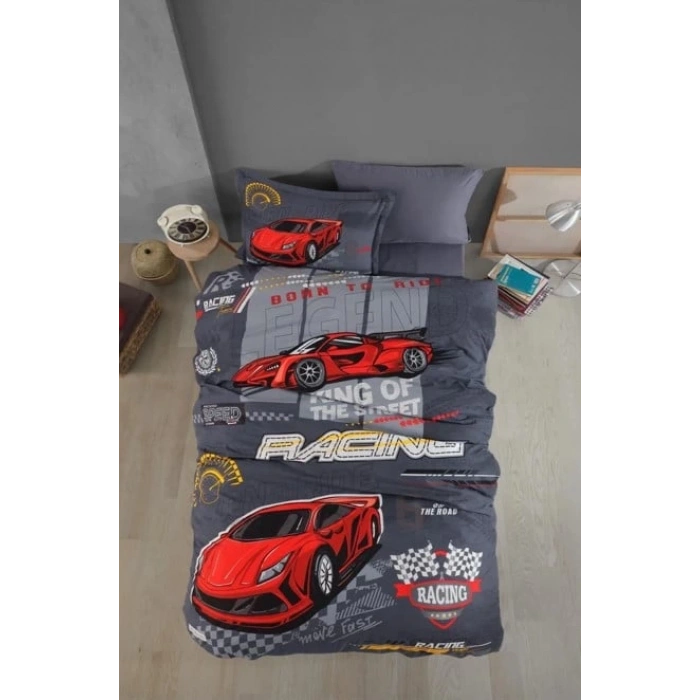 Tek Kişilik Ranforce Nev Takımı Raing Team Gri