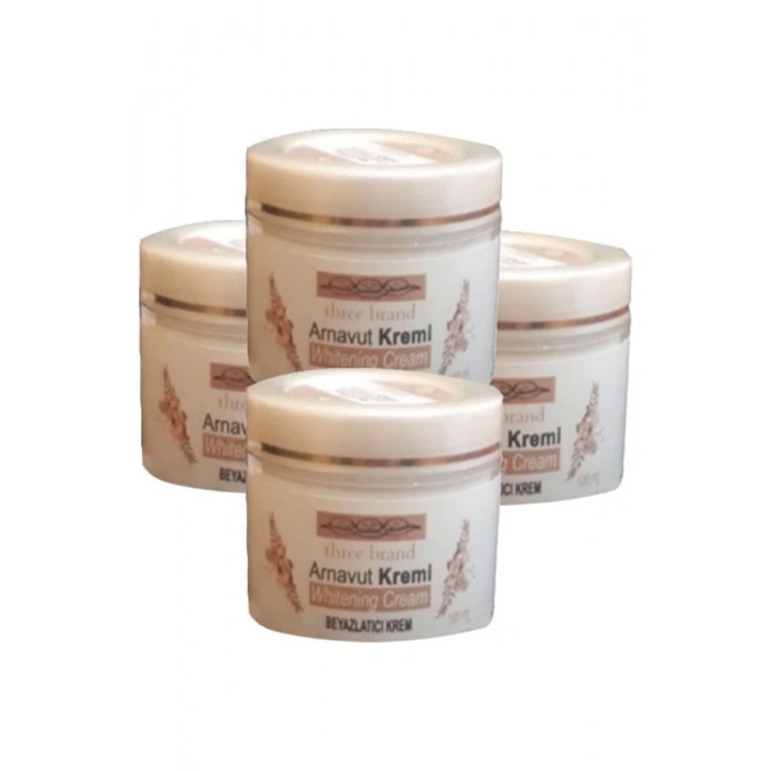 Three Brand 4lü Adet Arnavut Kremi Whitens Cream Tüm Bölge Aklık Kremi 100 ml