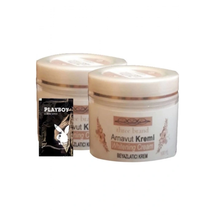 Three Brand Arnavut Kremi 2li Adet Whitens Cream Whitens Kremi 100 ml + 1 Adet Jel Hediye
