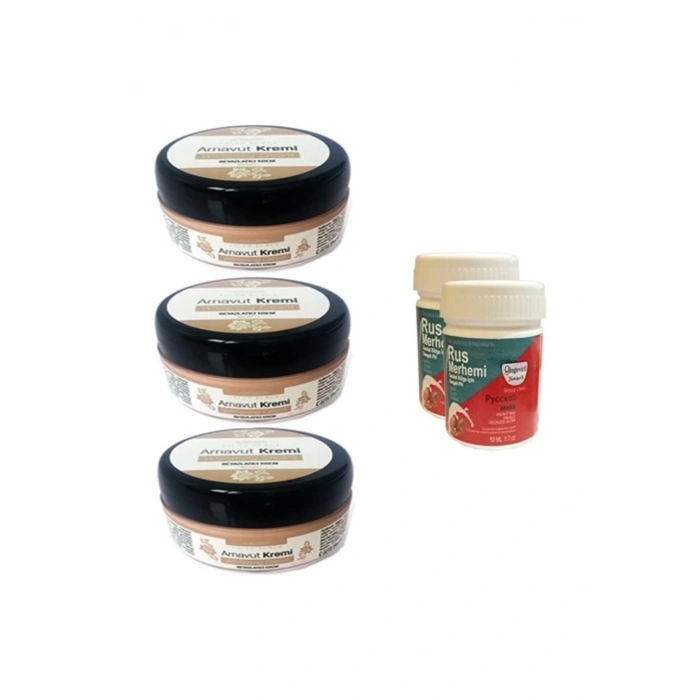 Three Brand Arnavut Kremi 3 Adet + Rus Merhemi 50 ml 2 Adet
