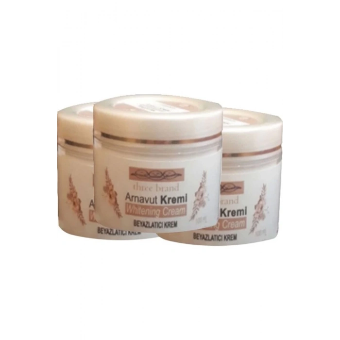 Three Brand Arnavut Kremi 3lü Adet Whitens Cream Tüm Bölge Aklık Kremi 100 ml