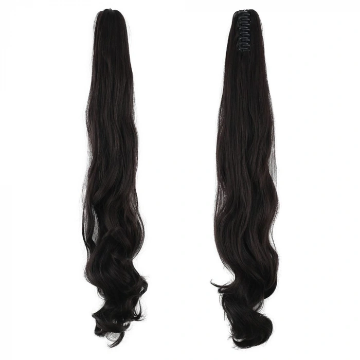 Tokalı Dalgalı At Kuyruğu / Kahverengi