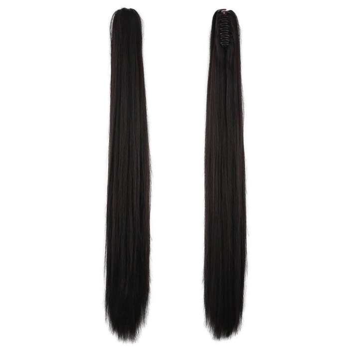 Tokalı Düz At Kuyruğu / Kahverengi