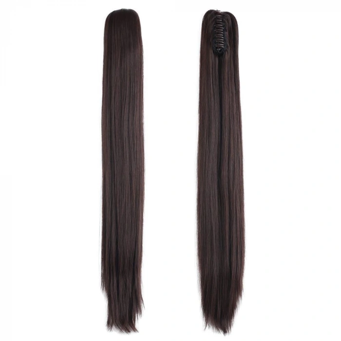 Tokalı Düz At Kuyruğu / Koyu Kahve