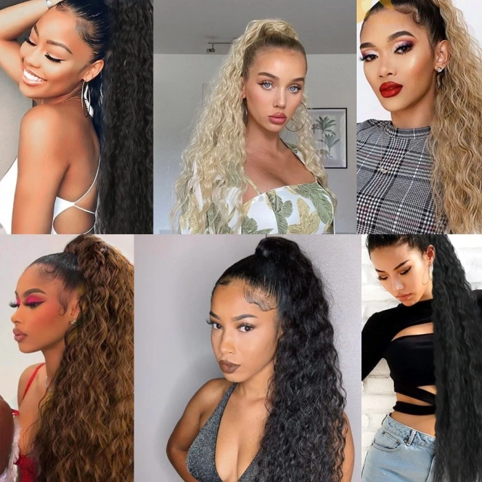 Tokalı Kabarık Dalgalı At Kuyruğu / Kumral