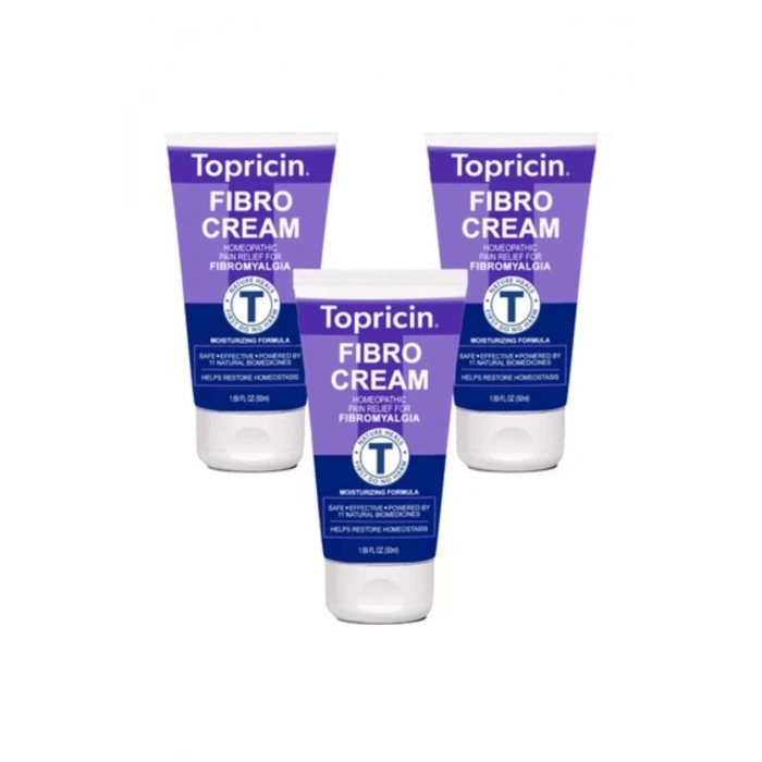 Topricin Fibro Krem Sırt Kas Eklemleriniz Fıtığınız Bel Bacak Vucut Agrı Kremi 50 ml 3 Adet